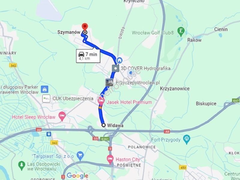 Działka na sprzedaż, Wrocławski, Kąty Wrocławskie, Szymanów