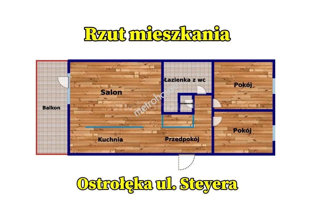 Mieszkanie na sprzedaż, Ostrołęka, Steyera