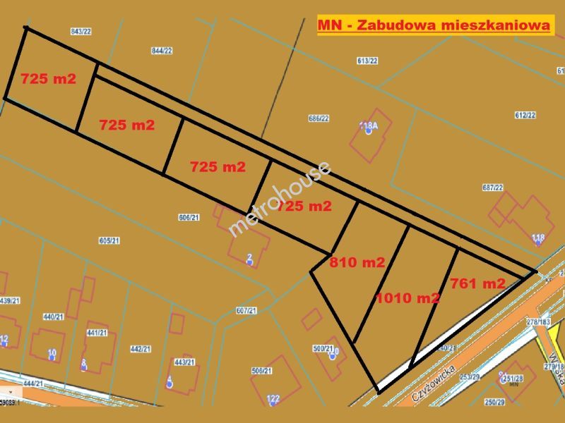 Działka na sprzedaż, Wodzisławski, Wodzisław Śląski, Czyżowicka