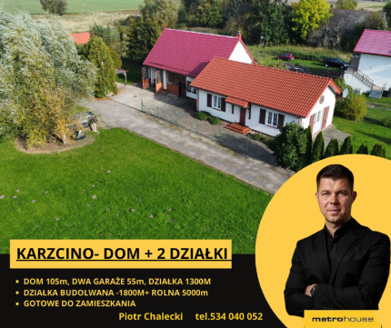 Sprzedaż Dom Karzcino, pow. słupski